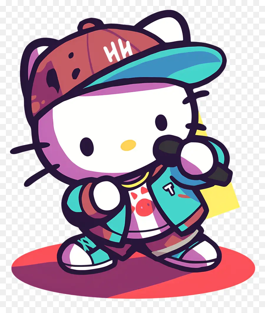 Bonjour Kitty，Chat De Dessin Animé PNG