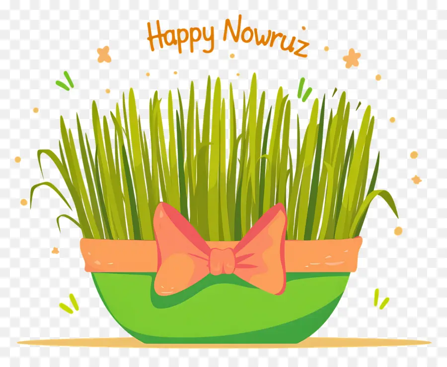 Joyeux Nowruz，Sabzeh Vert PNG