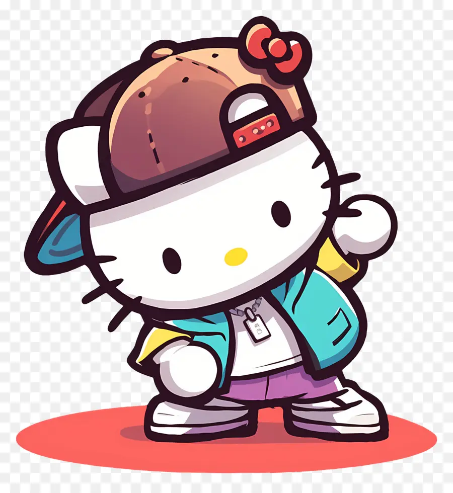 Bonjour Kitty，Chat De Dessin Animé PNG