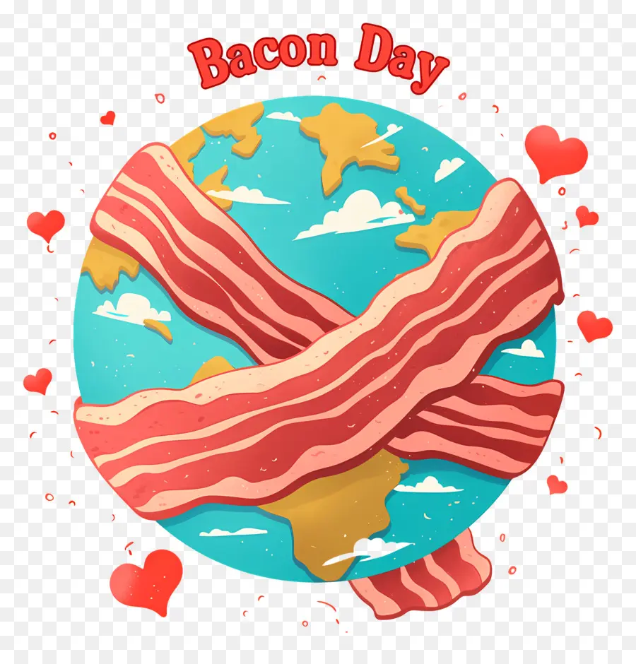 Journée Nationale Du Bacon，Terre Du Jour Du Bacon PNG