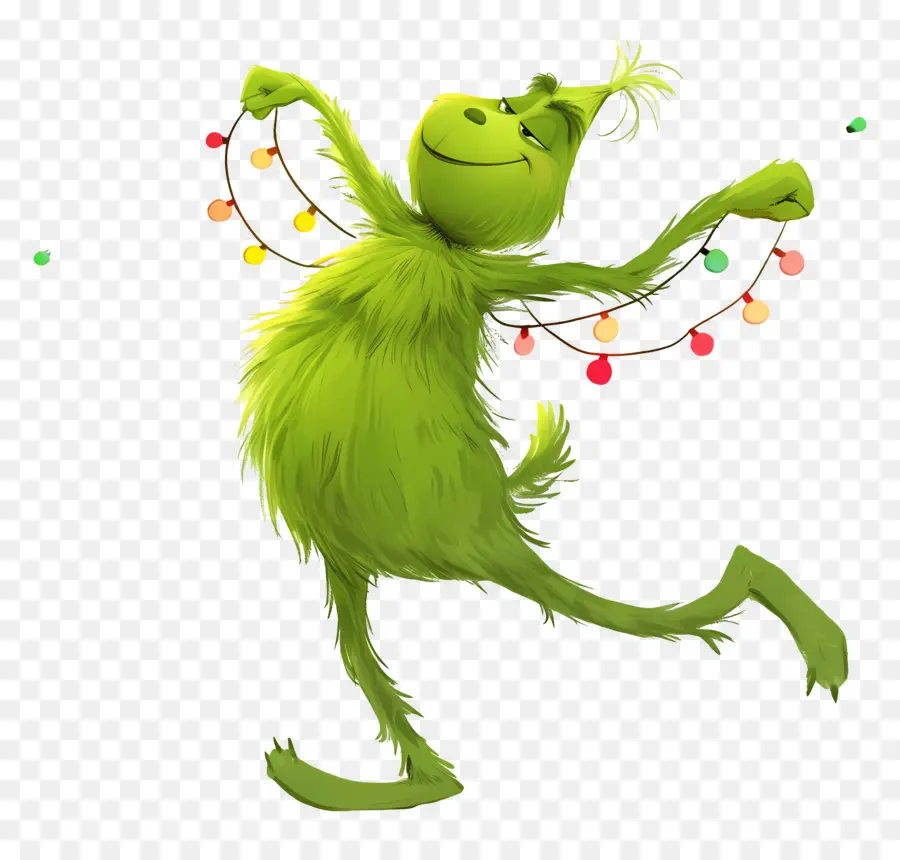 Grincheux De Dessin Animé，Caractère Vert PNG