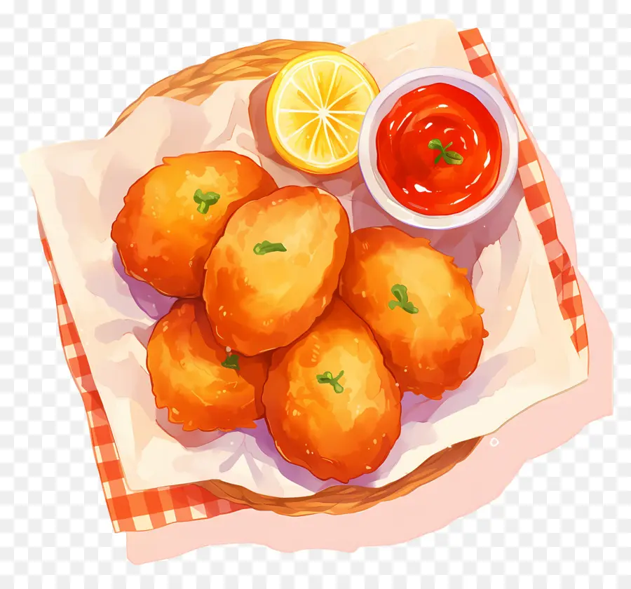 Nuggets De Poulet Frits，Nuggets Frits PNG