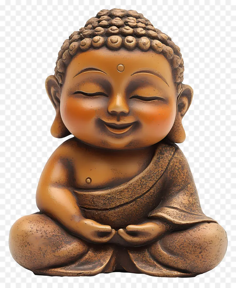 Bouddha Mignon，Statue De Bouddha En Bronze PNG