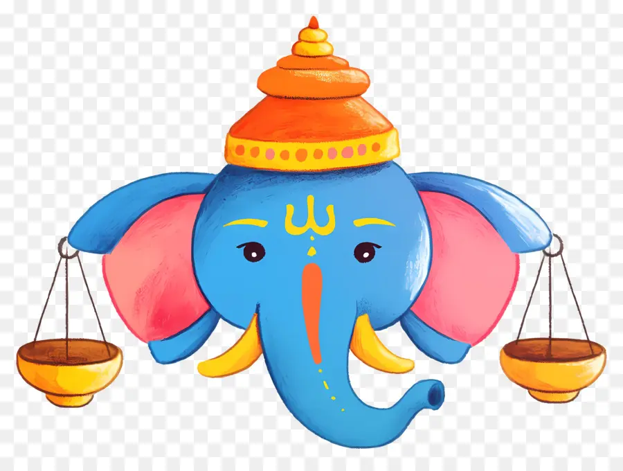 Ganesh Chaturthi，Éléphant Bleu PNG