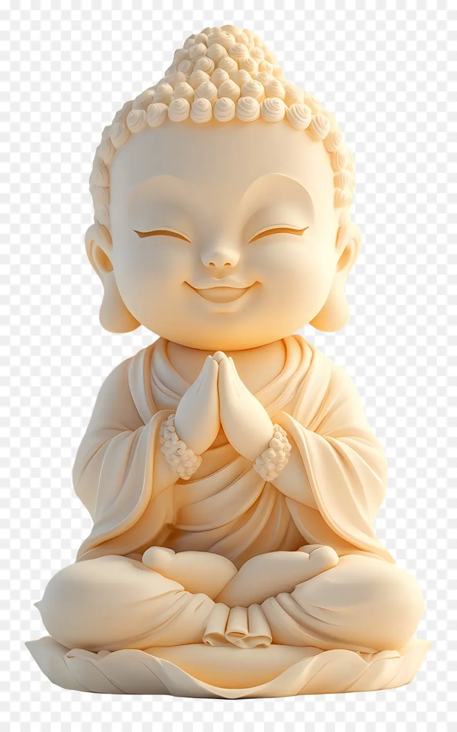 Bouddha Mignon，Bouddha En Prière PNG