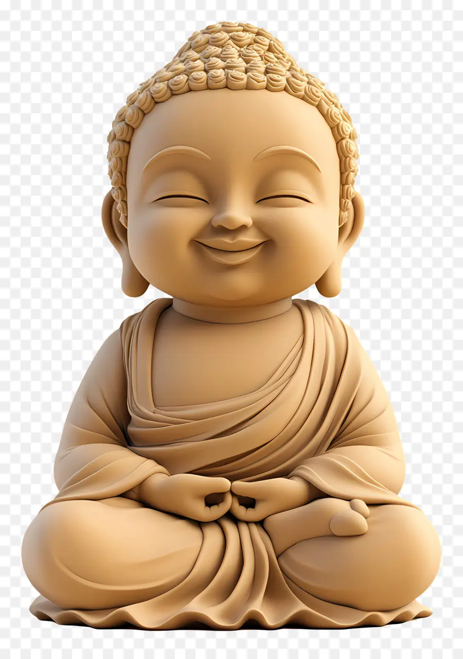 Bouddha Mignon，Statue De Bouddha En Bronze PNG