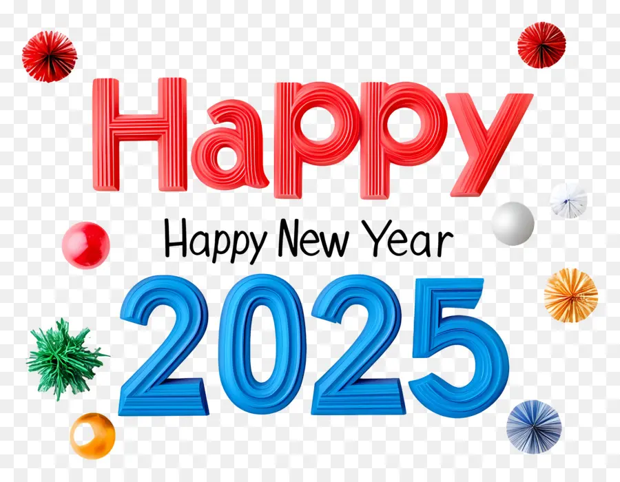 Bonne Année 2025，2024 PNG