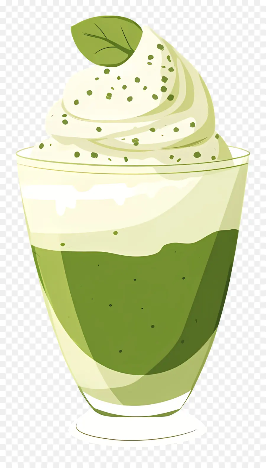 Journée Nationale Du Parfait，Dessert Vert En Verre PNG