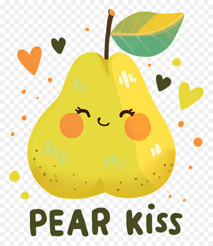 Baiser De Poire，Dessin Animé Poire PNG