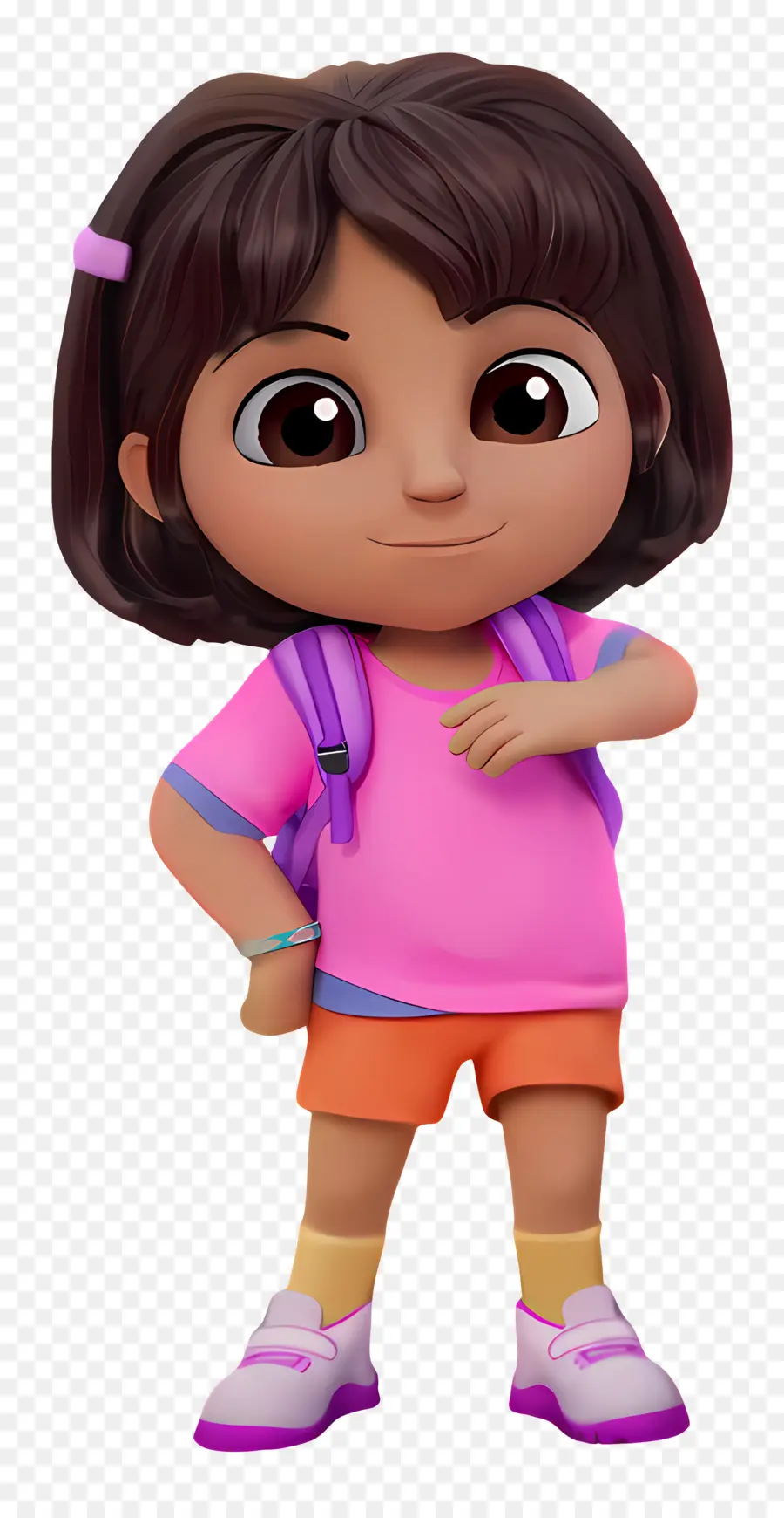 Dora Márquez，Fille De Dessin Animé Avec Sac à Dos PNG