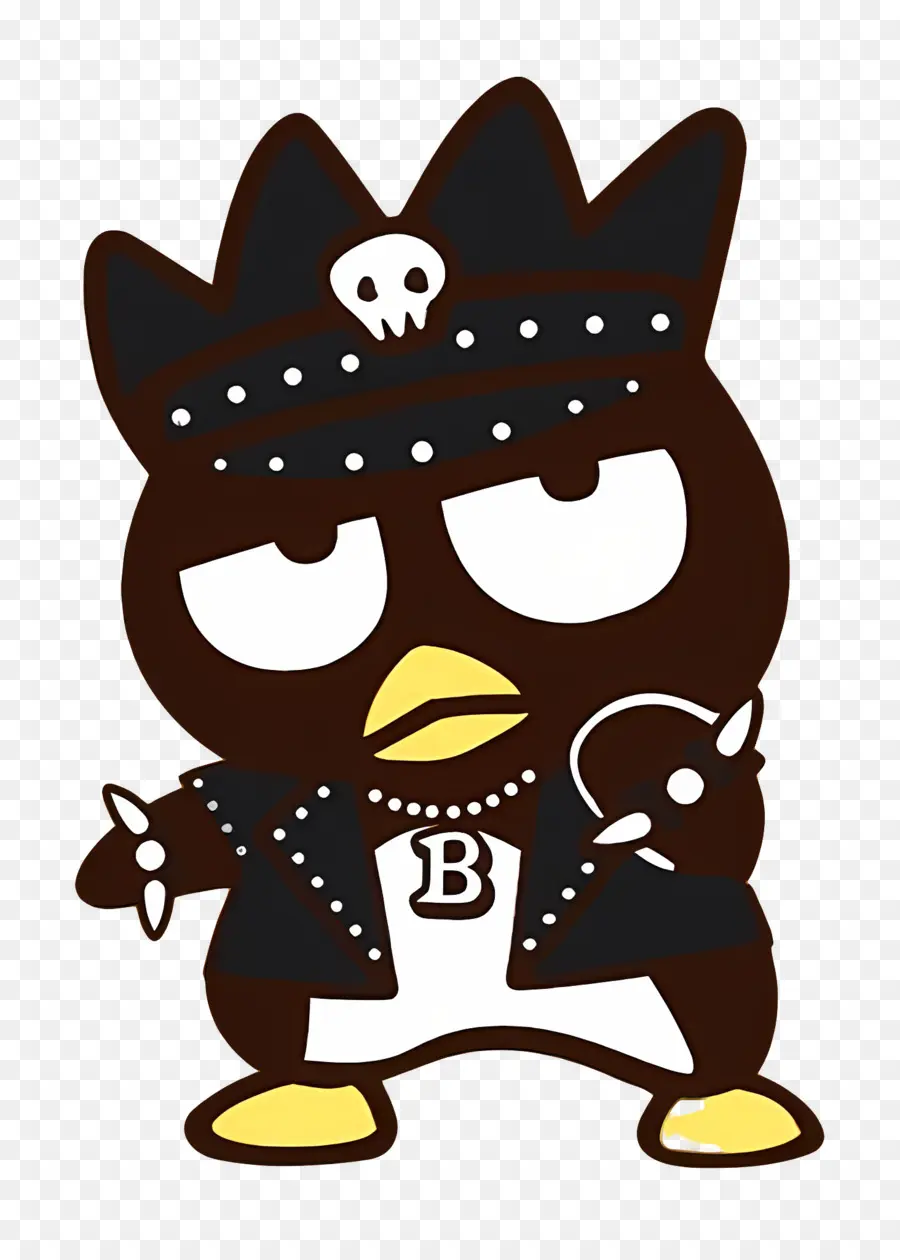 Bad Badtz Maru，Oiseau De Dessin Animé Noir PNG