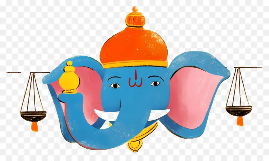 Ganesh Chaturthi，Éléphant Bleu PNG