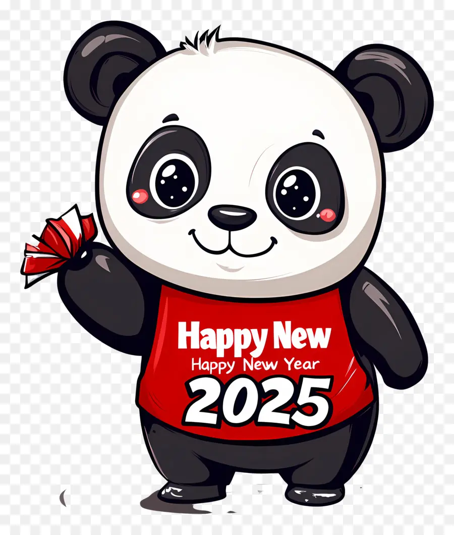 Bonne Année 2025，Bonne Année Panda PNG