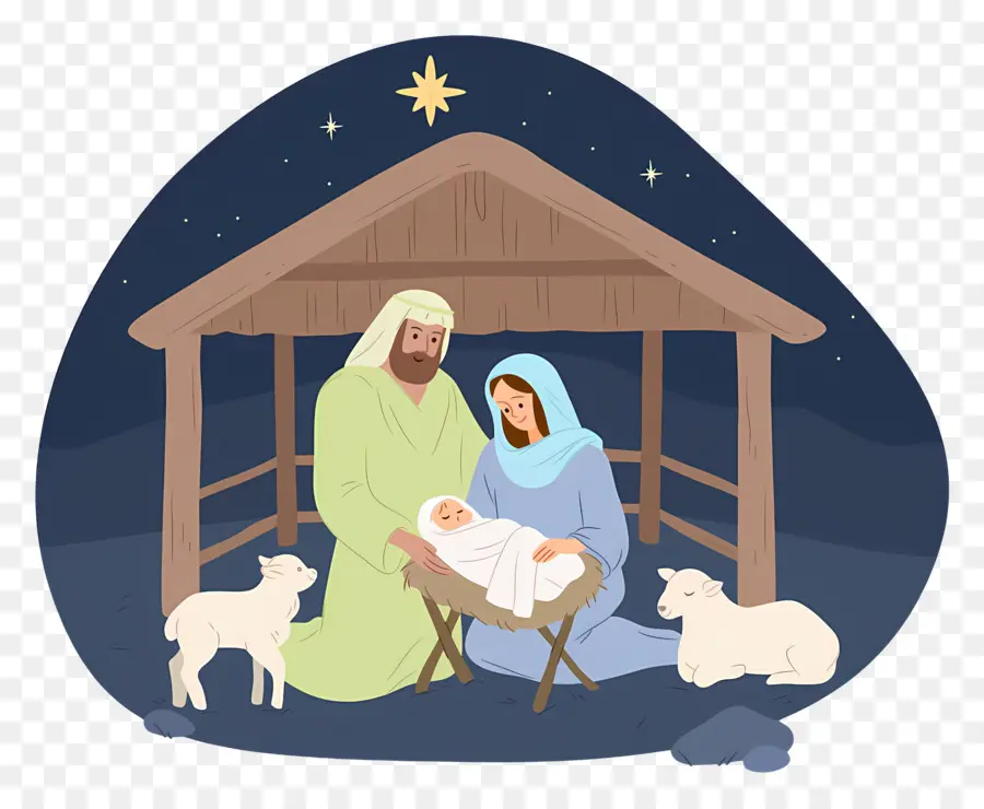 Crèche De Noël，Marie PNG