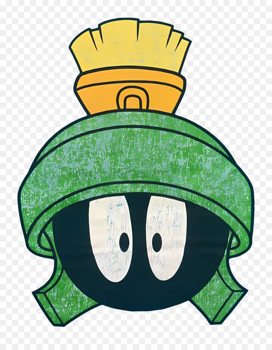 Marvin Le Martien，Tête D'extraterrestre De Dessin Animé PNG