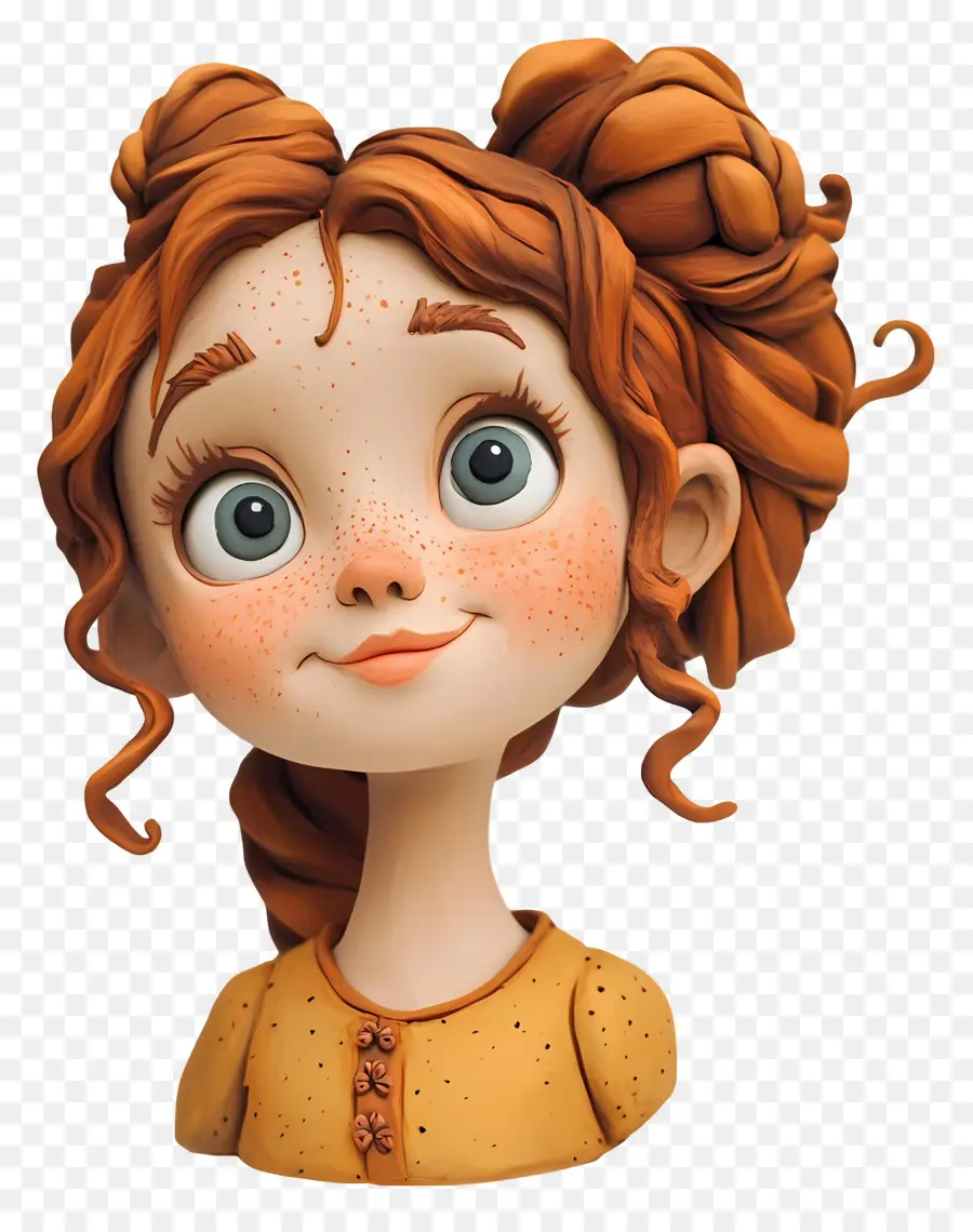 Jolie Fille，Fille Aux Cheveux Bouclés PNG