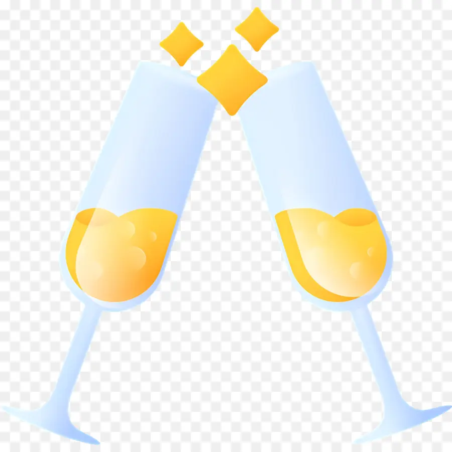 Verres à Champagne，Griller PNG