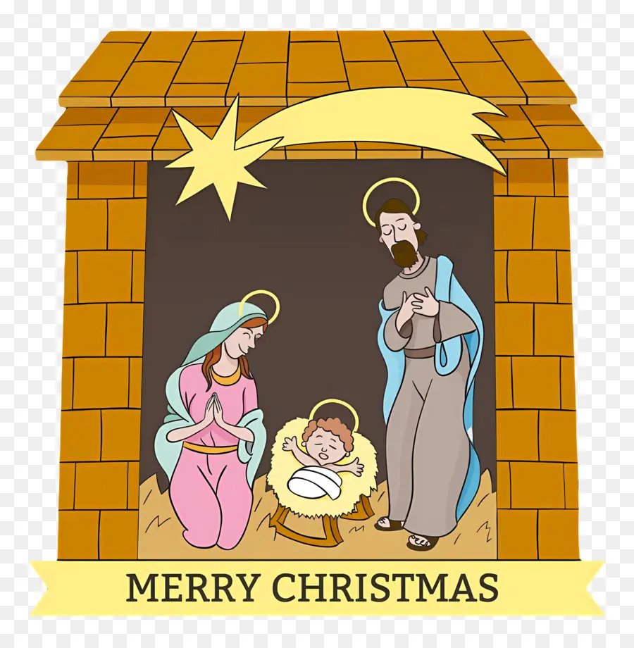 Crèche De Noël，Noël PNG