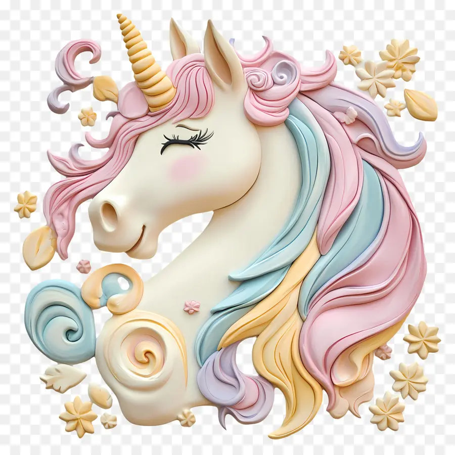 Licorne Pastel，Coloré PNG