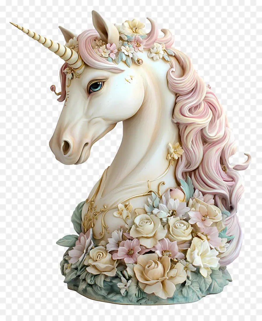 Licorne Pastel，Sculpture Licorne PNG