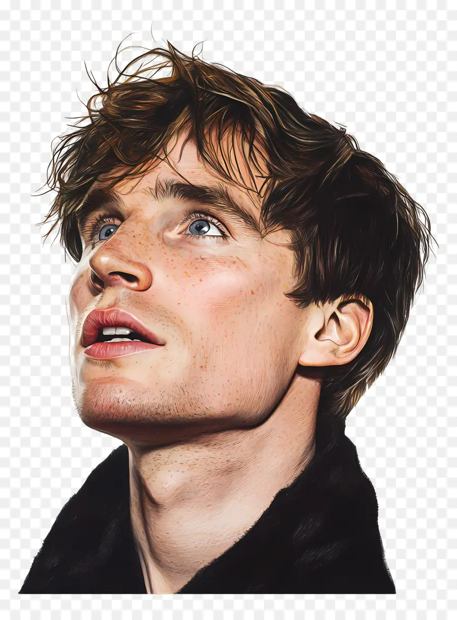 Eddie Redmayne，Portrait Couleur PNG