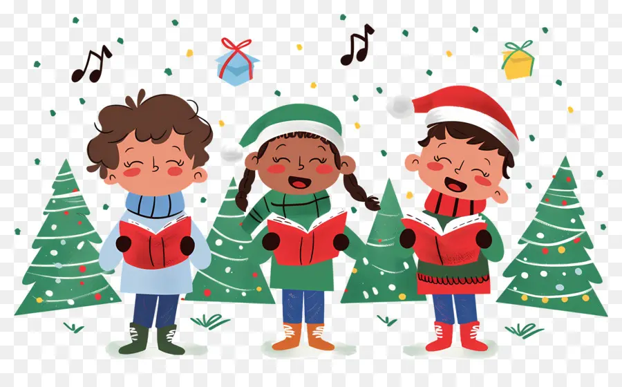 Chants De Noël，Caroling Enfants PNG