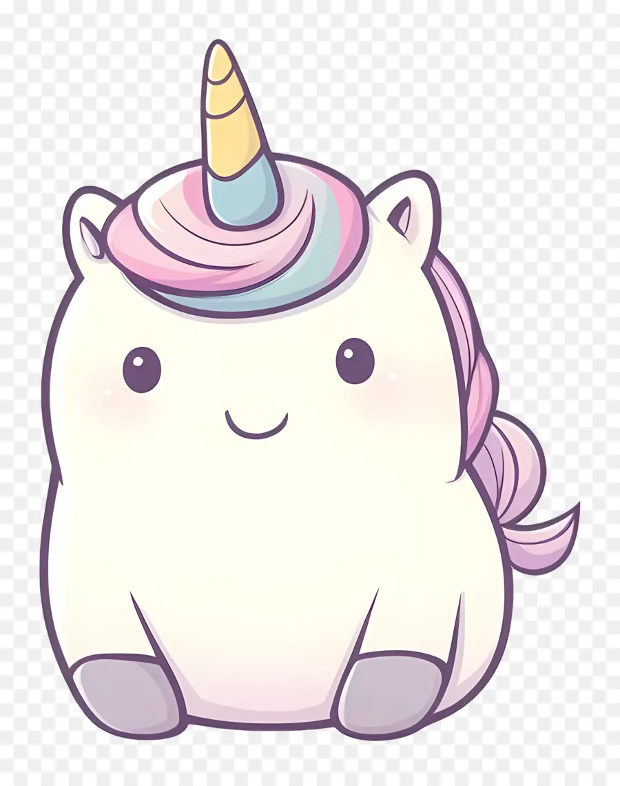 Licorne Pastel，Licorne Potelée PNG