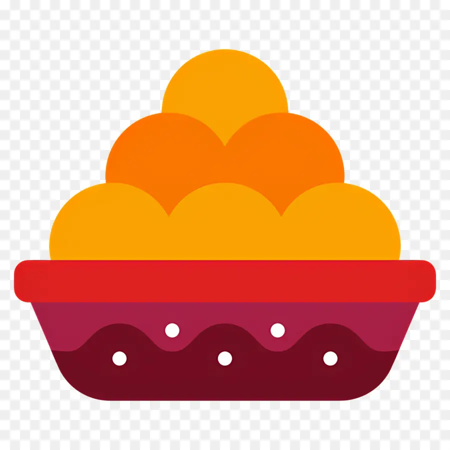 Bonbons De Diwali，Boules Oranges PNG