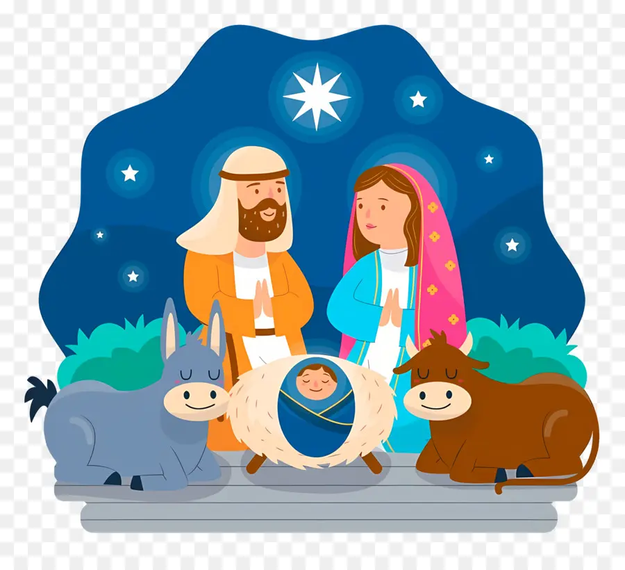 Crèche De Noël，Crèche PNG