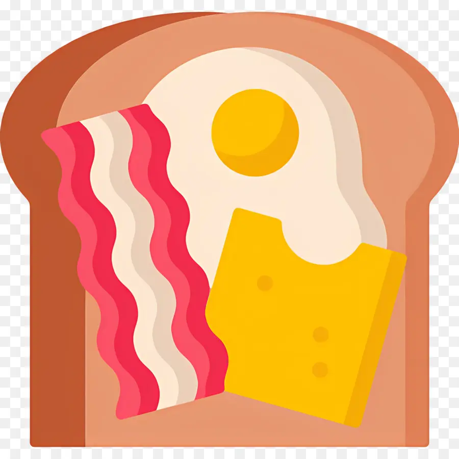 Bacon Et œufs，Sandwich Du Petit Déjeuner PNG