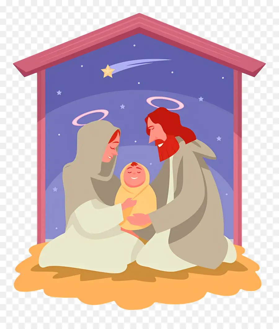 Crèche De Noël，Marie PNG