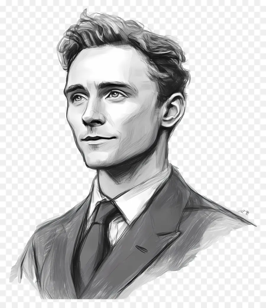 Tom Hiddleston，Dessin De Portrait PNG