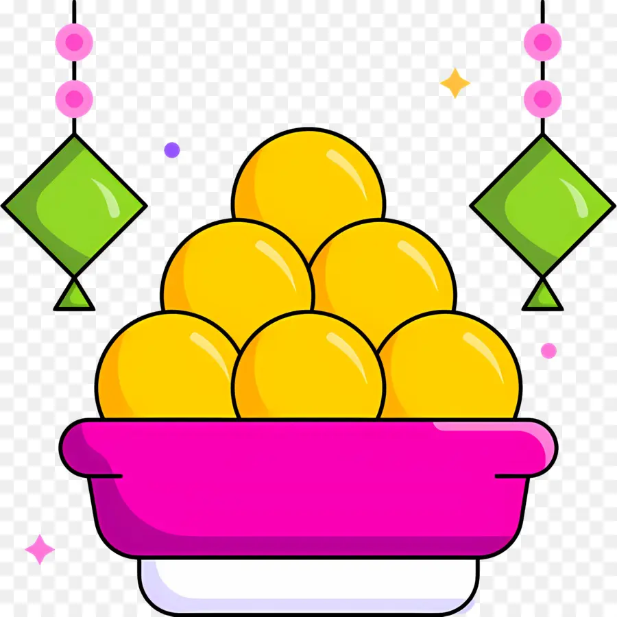 Bonbons De Diwali，Bonbons Jaunes PNG