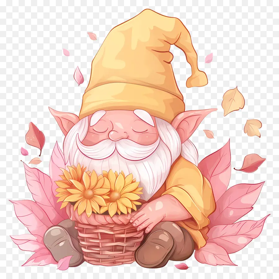 Gnome Mignon De Thanksgiving，Gnome Endormi PNG