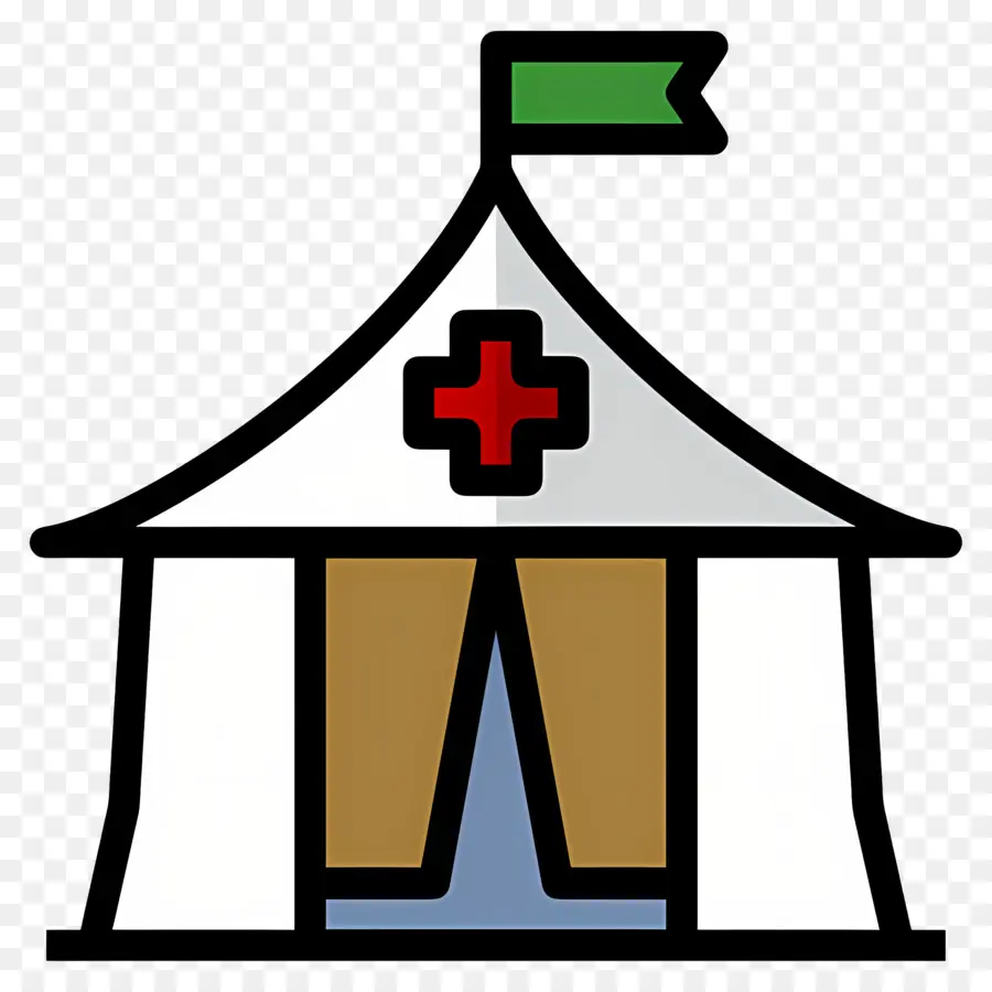 Camp De Réfugiés，Tente Médicale PNG