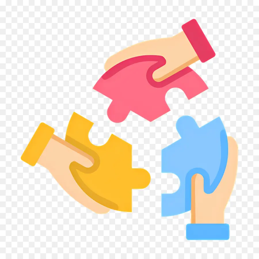 Collaboration，Pièces De Puzzle PNG