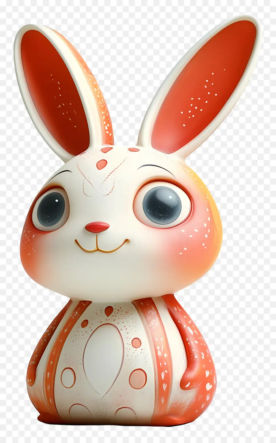 Lapin Mignon，Lapin De Dessin Animé Avec Des Motifs PNG