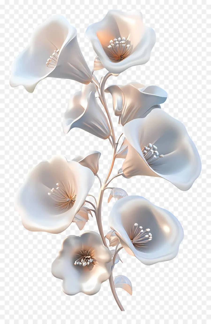 Fleur De Cloche，Fleurs Blanches PNG