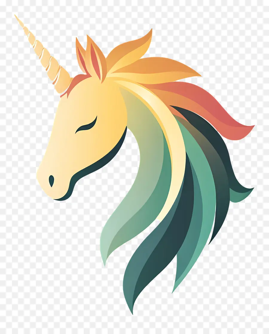 Licorne Pastel，Licorne Colorée PNG