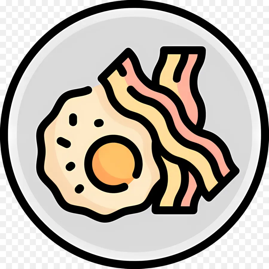 Bacon Et œufs，Oeuf Et Bacon PNG