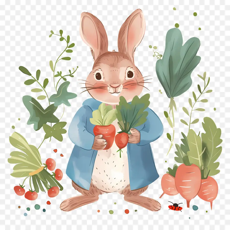 Pierre Lapin，Lapin Aux Légumes PNG