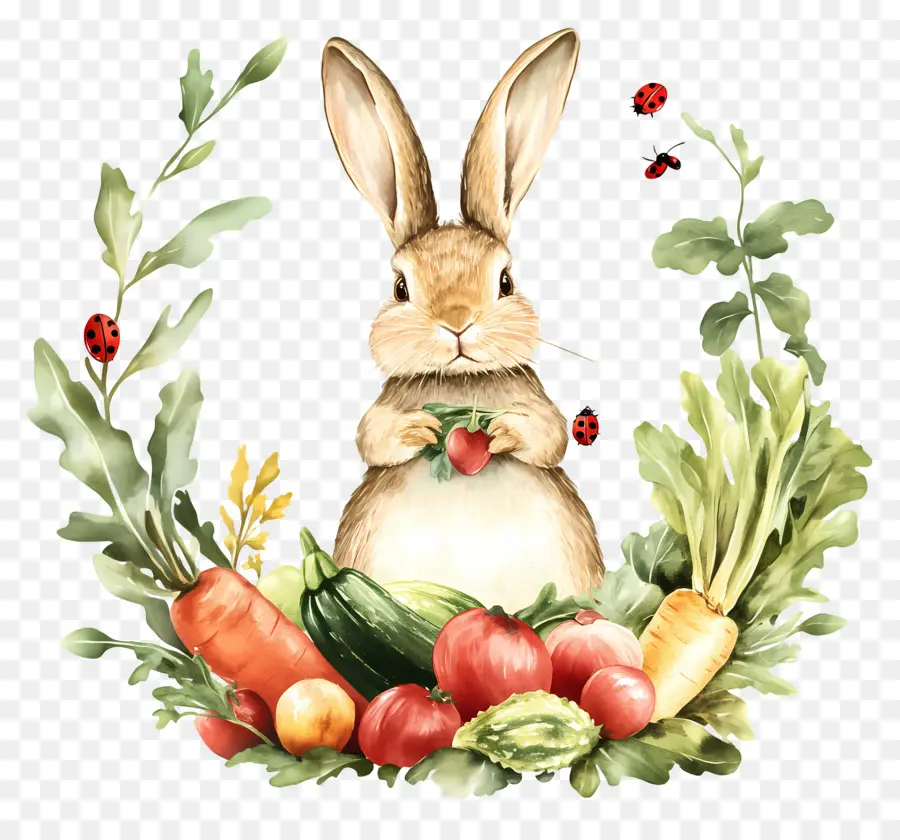 Pierre Lapin，Lapin Aux Légumes PNG