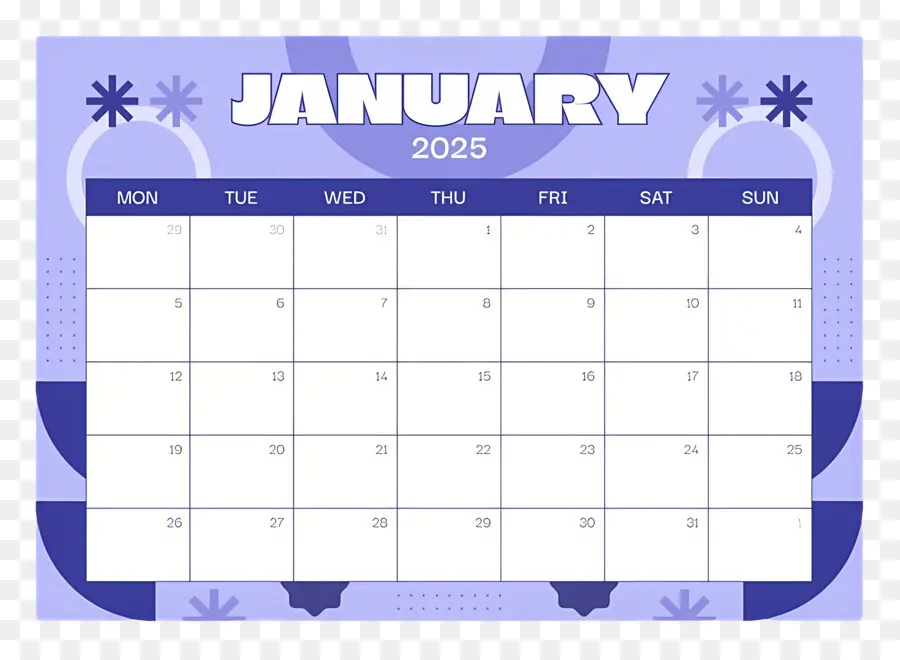 Calendrier Janvier 2025，Calendrier De Janvier 2025 PNG