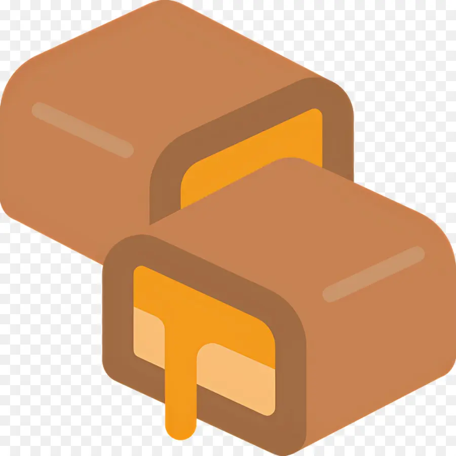 Barre De Chocolat，Chocolat Caramel PNG