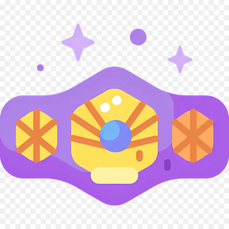 Ceinture De Boxe，Ceinture Étoile Violette PNG