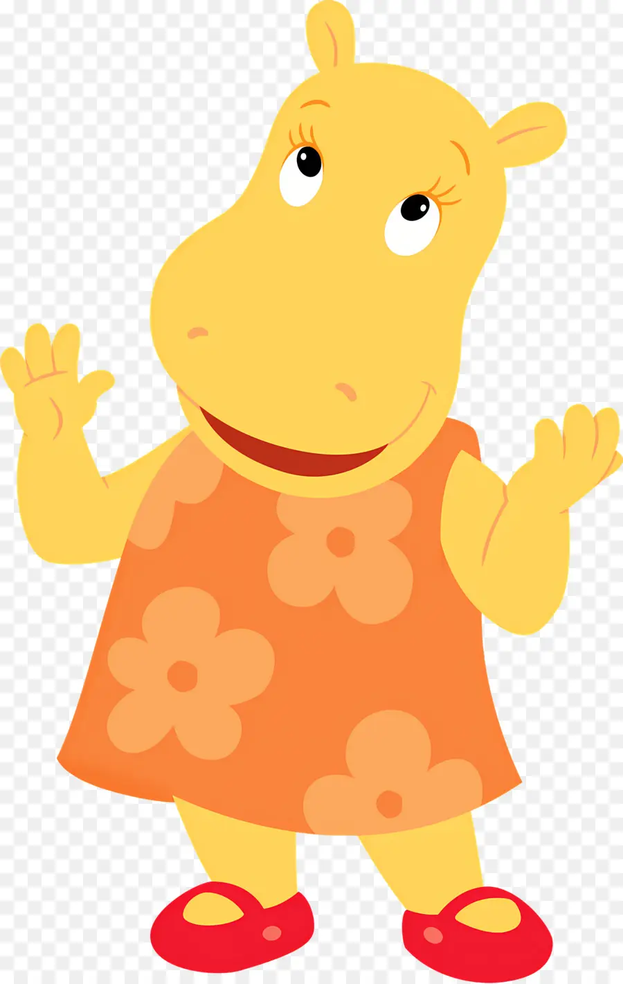 Les Mélodilous，Hippopotame Jaune PNG