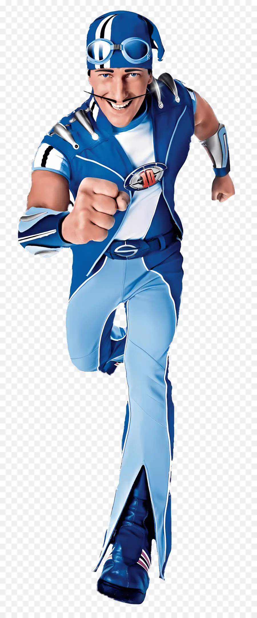 Ville Paresseuse，Personnage En Costume Bleu PNG