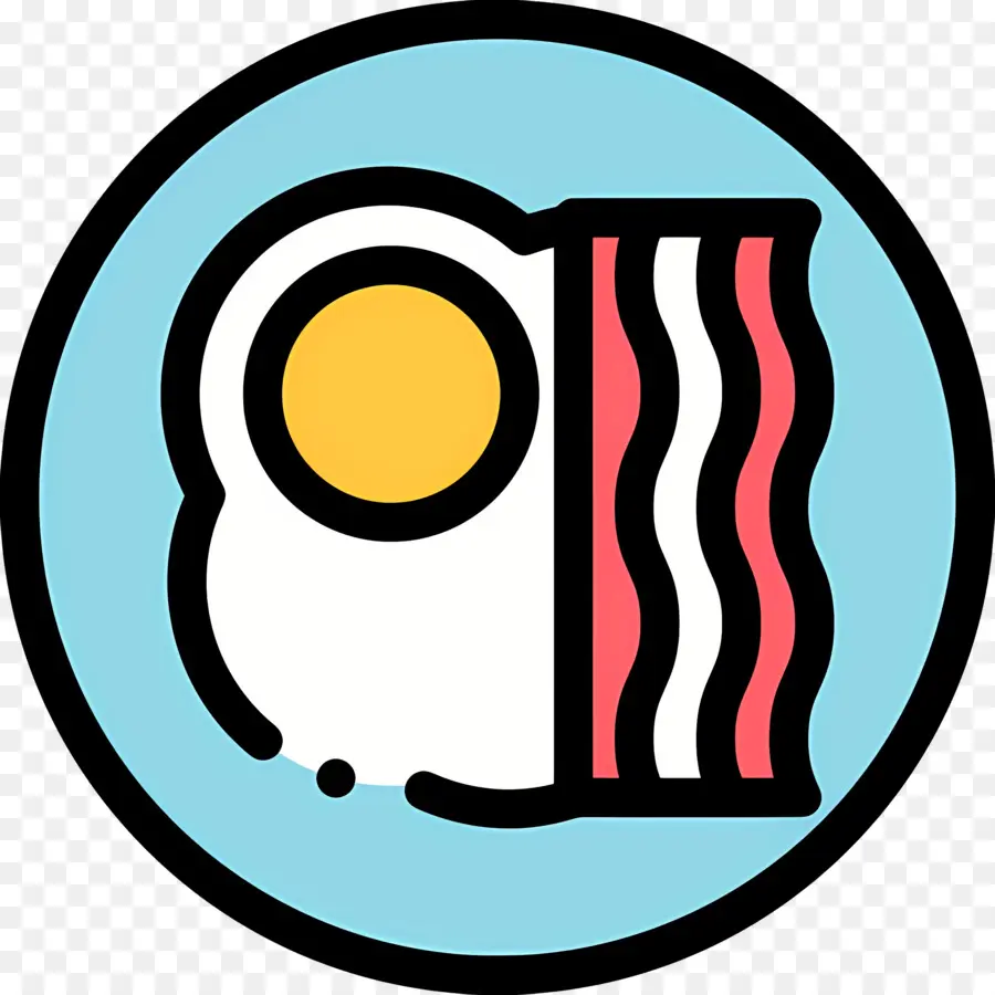 Bacon Et œufs，Assiette De Petit Déjeuner PNG