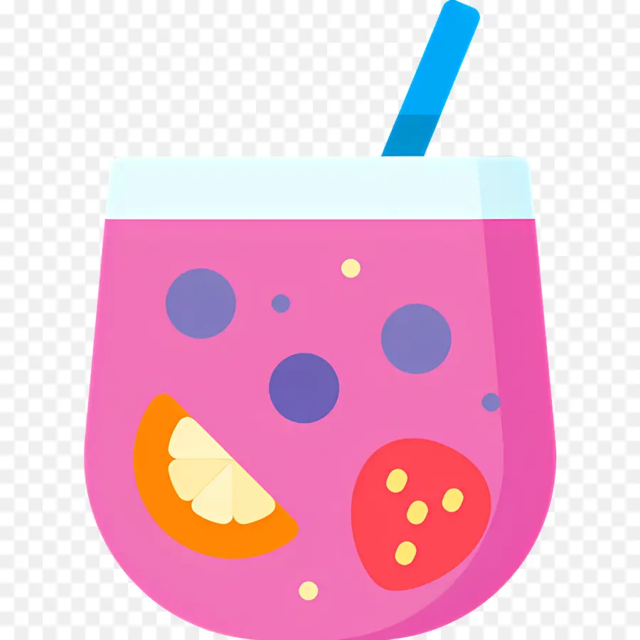 Sangria，Verre Rose PNG