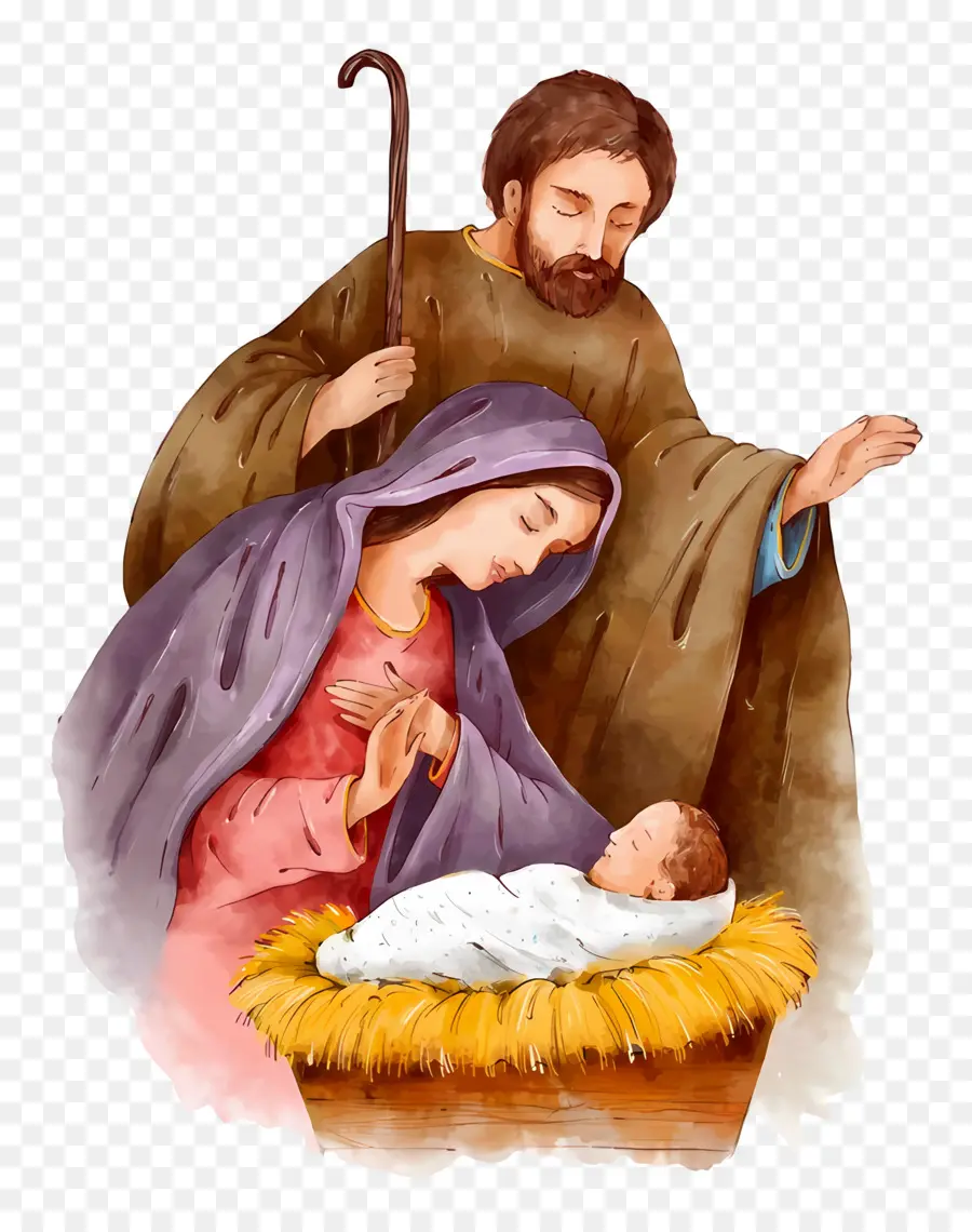 Crèche De Noël，Marie PNG